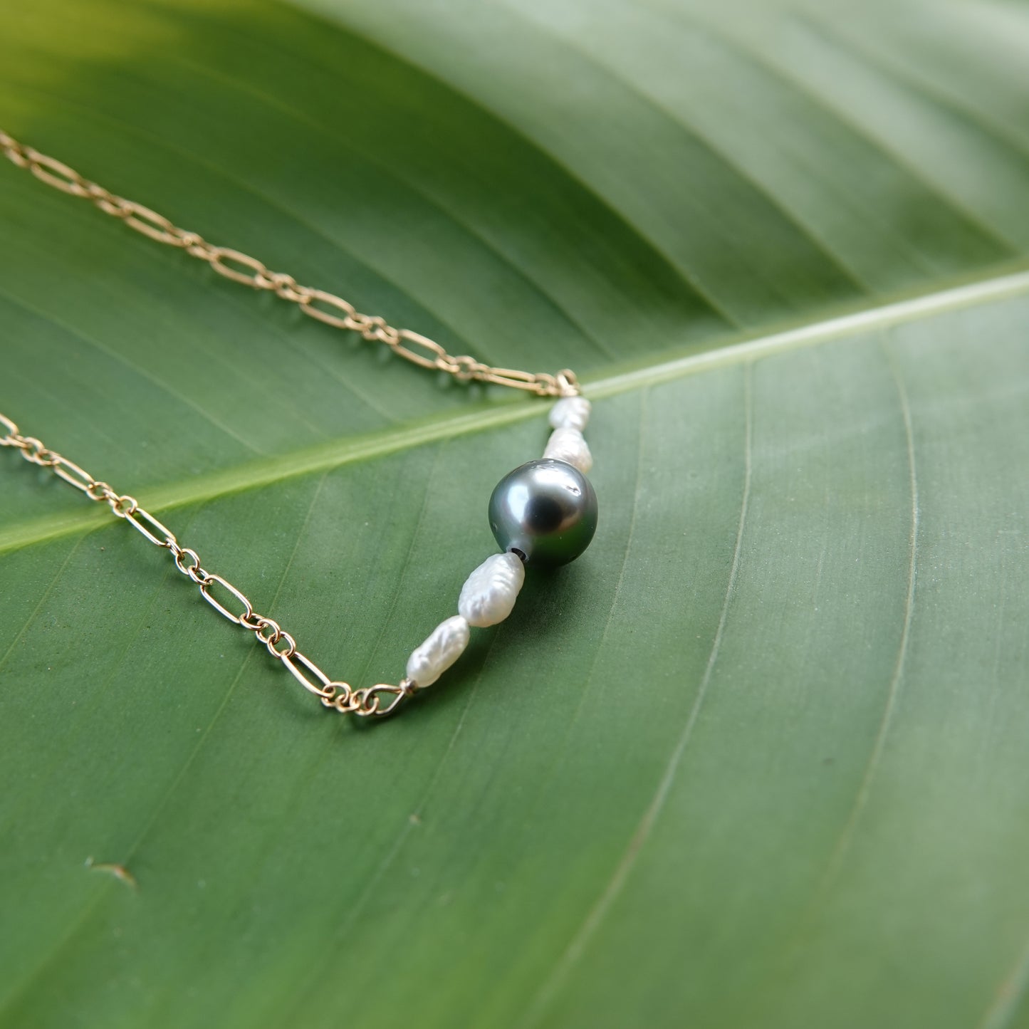 Keshi & Tahitian Pearl Necklace