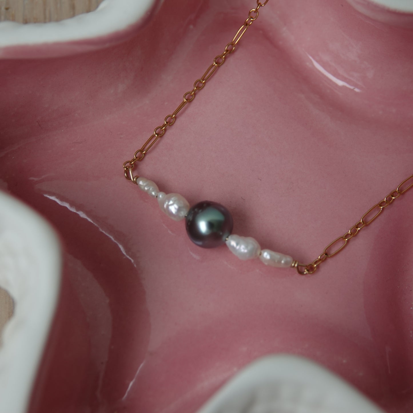 Keshi & Tahitian Pearl Necklace