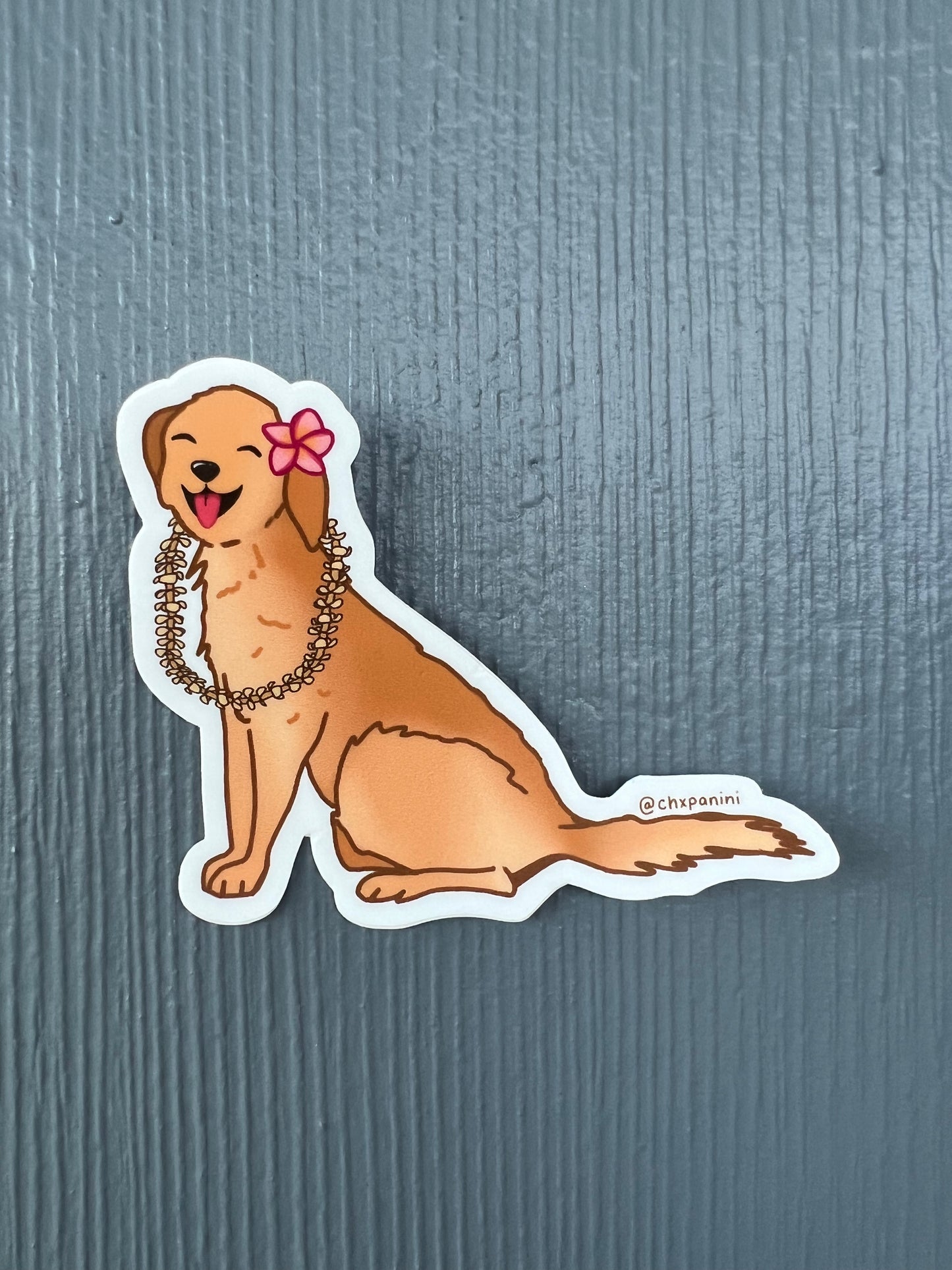 ʻīlio Lei Sticker
