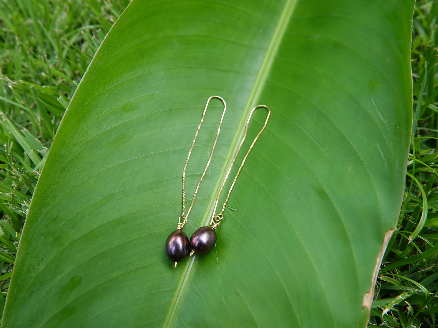 Purple Pearl Earrings